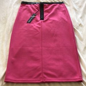 •Poof Couture• NWT Pink Pencil Skirt